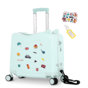 20" Ride on Hardshell Suitcase with Spinner Wheels for Kids